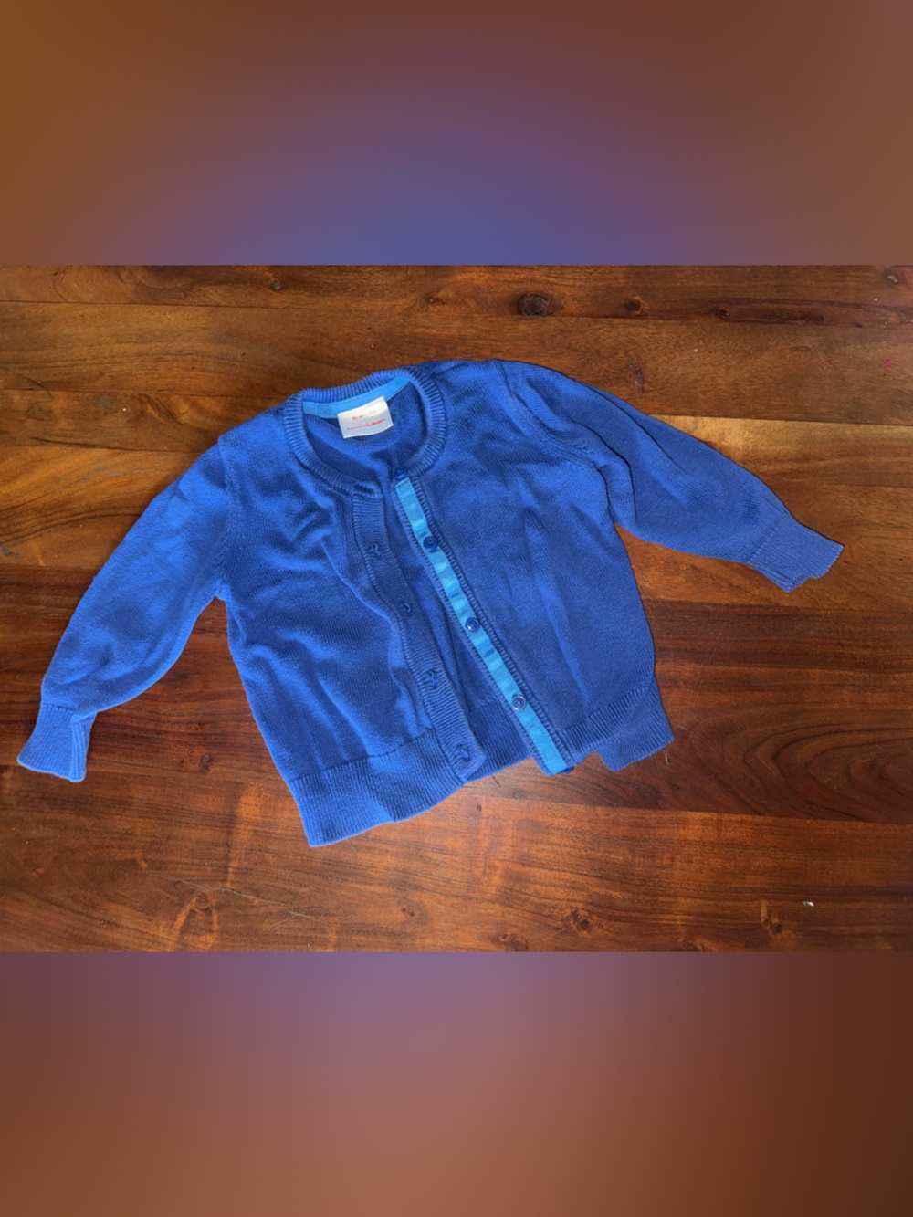 Hanna Andersson Royal‎ Blue Knit Cardigan